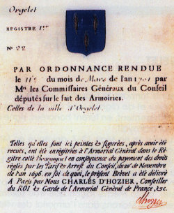 Armoiries d'Orgelet