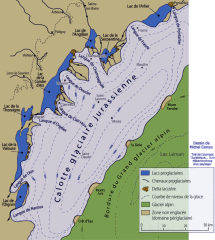 Calotte glaciaire jurassienne au quaternaire