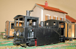 Maquette de la locomotive du tramway