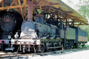 Locomotive au chateau de Saint-Fargeau