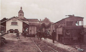 Carte postale ancienne - le quai de la gare d'Orgelet