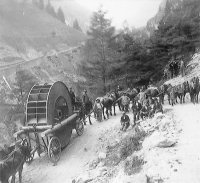 Construction du tunnel de Loetschberg