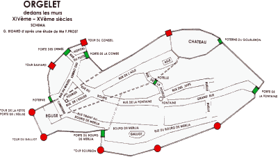 Orgelet dedans les murs - XIVème - XVème siècles